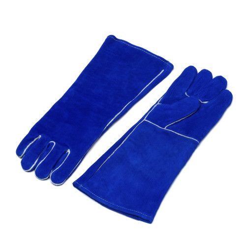 Краги для сварочных работ удлиненные, спилковые пятипалые