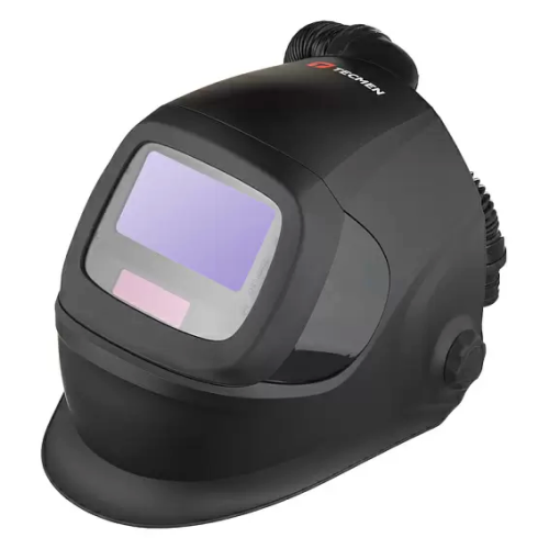 Сварочная маска с автоматическим светофильтром и подачей воздуха Tecmen ADF930S черная с PAPR