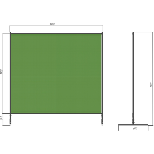 Экран защитный SHTORM WeldProtect, красный