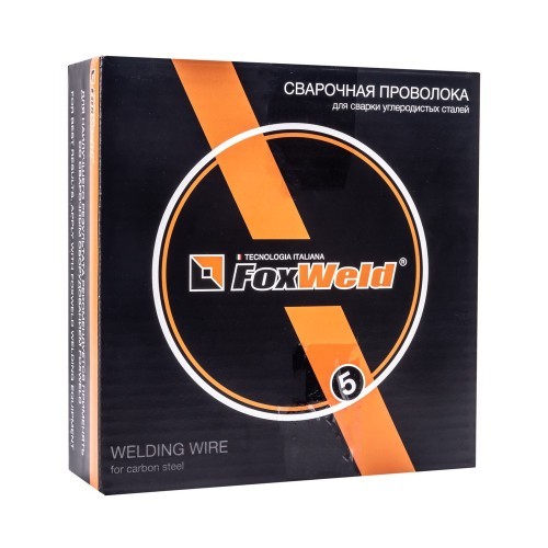 Foxweld Проволока сварочная омедненная Св.08Г2С (ан. ER70S-6) д. 1,0мм, D200, 5 кг (Россия)