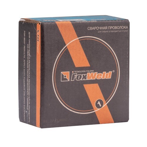Foxweld Проволока сварочная омедненная ER70S-6 (ан. Св.08Г2С) д. 1,0 мм, D100, 1,0 кг