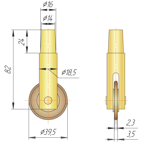 Электрод шовной сварки для аппарата ЕВМ USM-25/50/80